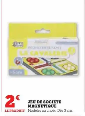 Hyper U Jeu de societe magnetique offre