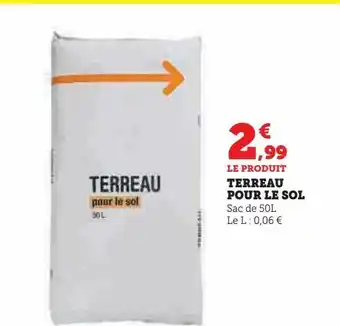 Hyper U Terreau pour le sol offre