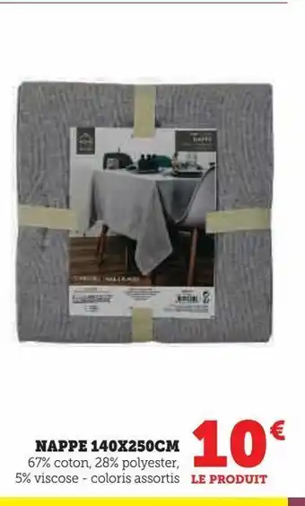 Hyper U Nappe 140x250cm offre
