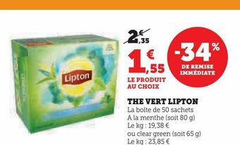 Hyper U The vert lipton offre