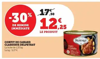 Hyper U Confit de canard classique delpeyrat offre