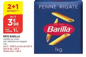 Bi1 Pâte barilla offre