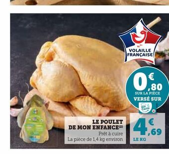 Hyper U Le poulet de mon enfance offre
