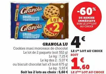 U Express Granola lu offre
