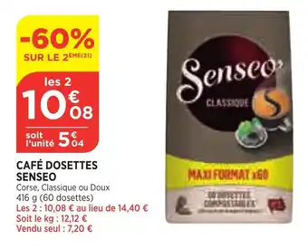 Bi1 Café dosettes SENSEO offre