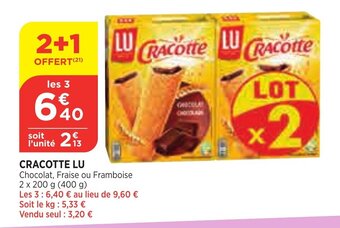 Bi1 Cracotte LU offre