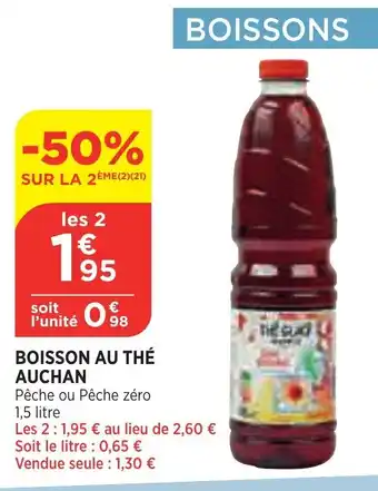 Bi1 Boisson au thé AUCHAN offre