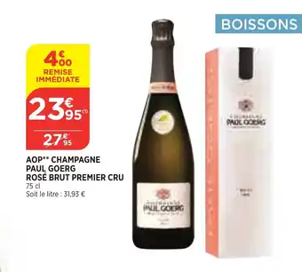 Bi1 Aop champagne paul goerg rosé brut premier cru offre