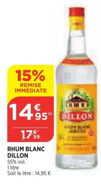 Rhum blanc DILLON