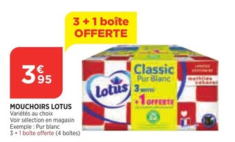Bi1 Mouchoirs LOTUS offre