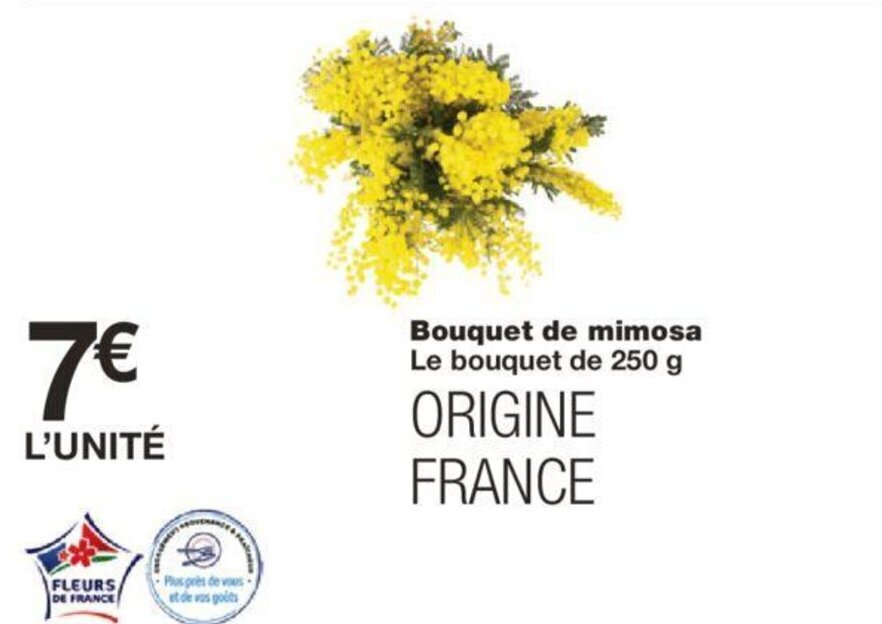 Promo Bouquet de mimosa chez Monoprix