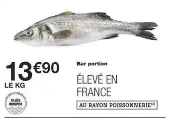 Monoprix Bar portion offre