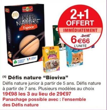 Monoprix Défis nature "bioviva" offre
