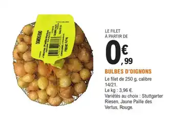 E.Leclerc Jardi Bulbes d'oignons offre