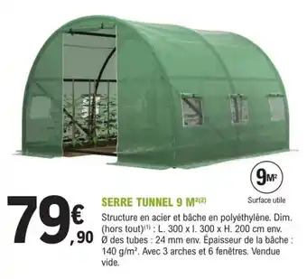 E.Leclerc Jardi Serre tunnel 9 M offre