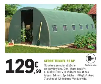 E.Leclerc Jardi Serre tunnel 18 M offre