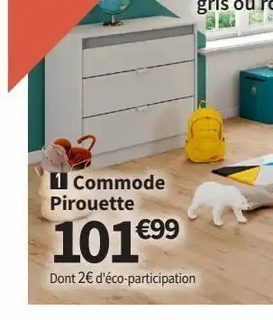 Conforama Commode pirouette offre