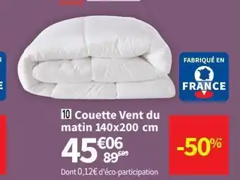 Conforama Couette vent du matin 140x200 cm offre