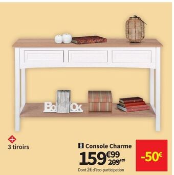 Conforama Console charme offre