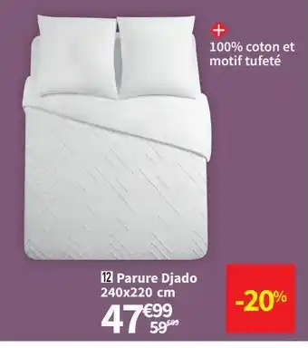 Conforama Parure djado 240x220 cm offre