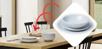 Conforama Service 18 pieces bubbles offre