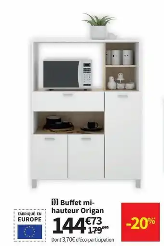 Conforama Buffet mi-hauteur origgan offre