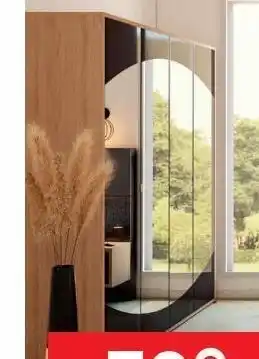 Conforama Armoire 4 portes + miroir offre