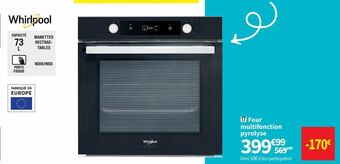 Conforama Four multifonction pyrolyse offre