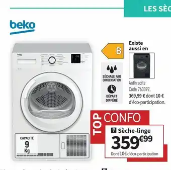 Conforama Sèche-linge beko offre
