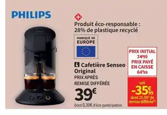 Conforama Cafetières senseo original philips offre