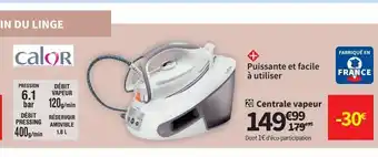 Conforama Centrale vapeur calor offre
