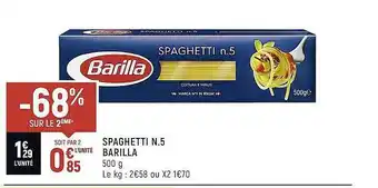 Spar Spaghetti n.5 barilla offre