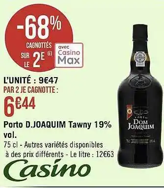 Porto d. joaquim tawny 19% vol.
