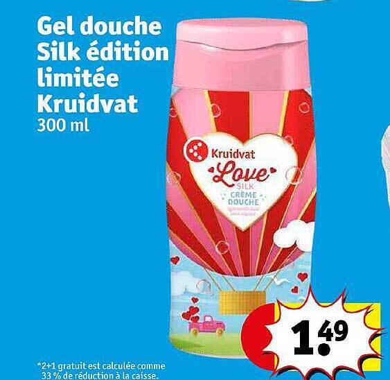 Promo Gel douche silk édition limitée kruidvat chez Kruidvat