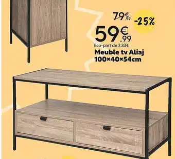 Maxi Bazar Meuble tv aliaj 100x40x54cm offre