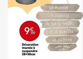 Maxi Bazar Décoration murale à suspendre 28x38cm offre