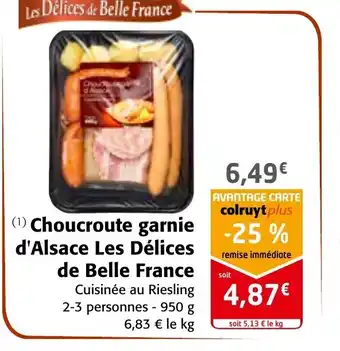 Colruyt Choucroute Garnie d'Alsace Les Delices de Belle France offre