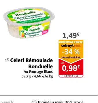 Colruyt Celeri Remoulade Bonduelle offre