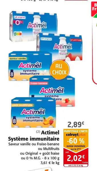 Actimel Système Immunitaire