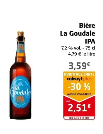 Colruyt Biere La Goudale Ipa offre