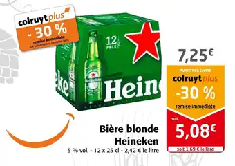 Colruyt Bière Blonde Heineken offre