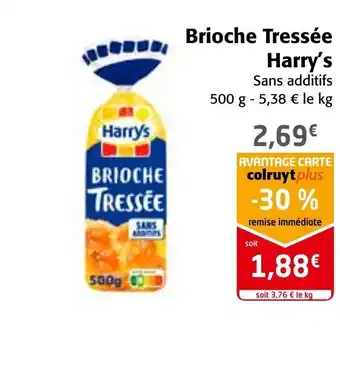Colruyt Brioche Tressée Harry's offre
