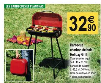 Tridôme Barbecue Charbon De Bois Holiday Grill offre