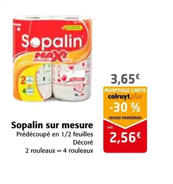 Colruyt Sopalin Sur Mesure offre