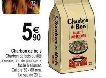 Tridôme Charbon De Bois Qualité Supérieure offre