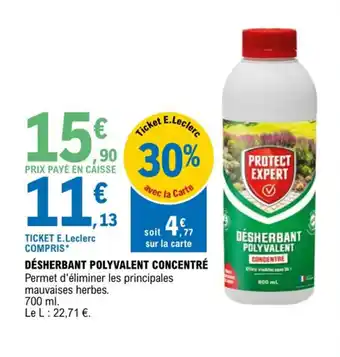 E.Leclerc Désherbant polyvalent concentré offre