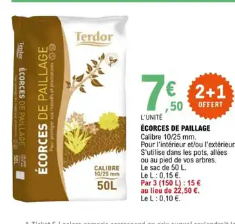 Ecorces de Paillage