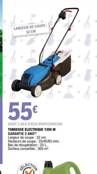 E.Leclerc Tondeuse Electrique 1300W offre