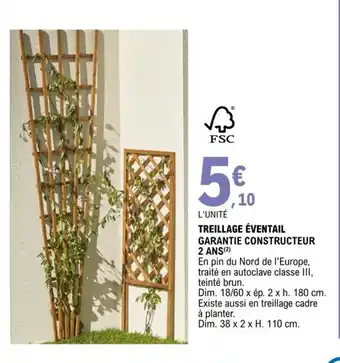 E.Leclerc Treillage éventail offre