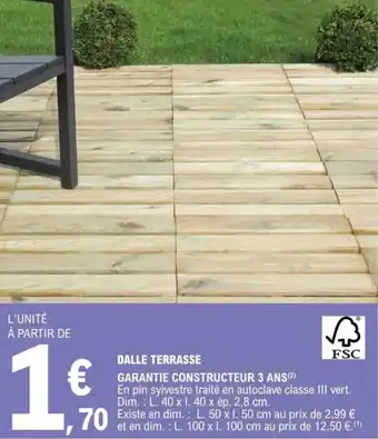 E.Leclerc Dalle Terrasse offre